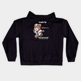 An Apple A Day Keeps Anyone Away Kids Hoodie